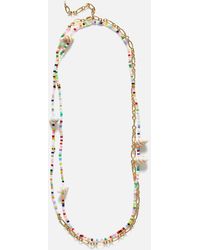Anni Lu - Fiesta 18k Gold Plated, Shell And Bead Belly Chain And Necklace - Lyst