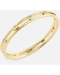 COACH - Signature C Gold-tone Bangle Bracelet - Lyst