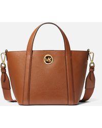 MICHAEL Michael Kors - Hadleigh Small Leather Tote Bag - Lyst