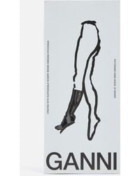 Ganni - Butterfly Logo-jacquard Socks - Lyst