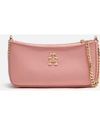 Tommy Hilfiger - Timeless Chain Faux Leather Crossbody Bag - Lyst