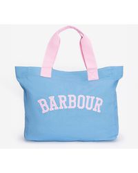Barbour - Logo Cotton Tote Bag - Lyst
