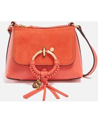 See By Chloé - Joan Mini Leather And Suede Crossbody Bag - Lyst
