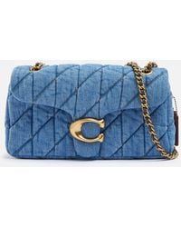 COACH - Quilted Leather Covered C Tabby Shoulder Bag 26 With Chain Strap - Lyst