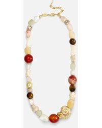 Anni Lu - Seaside Beaded 18k Gold-plated Necklace - Lyst
