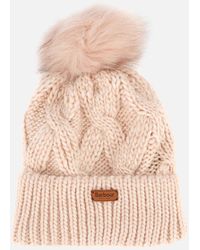 barbour beanie hat womens