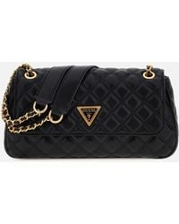 Guess - Giully Quilted Faux Leather Crossbody Bag - Lyst