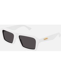 Bottega Veneta - Bottega Veneta Acetate Oversized Square Sunglasses - Lyst