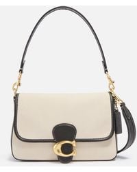 COACH - Canvas And Leather Soft Tabby Shoulder Bag - Lyst