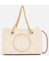 Tory Burch - Fleming Quilted Leather Tote Bag - Lyst