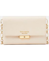 Kate Spade Carlyle Pebbled Leather Wallet - White