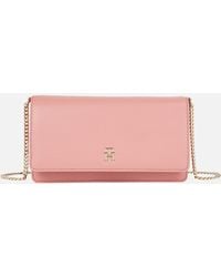 Tommy Hilfiger - Refined Chain Faux Leather Crossbody Bag - Lyst