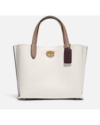 COACH - Colorblock Leather Willow Tote 24 - Lyst