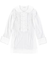 My Mum Made It - Ruffle Placket Mini Dress - Lyst