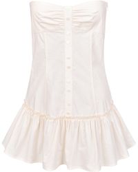 My Mum Made It - Button Mini Dress - Lyst