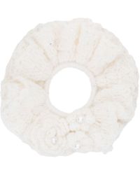 My Mum Made It - Knit Flower Hair Scrunchie - Lyst