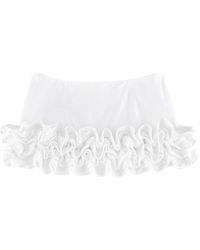 My Mum Made It - Ruffle Hem Mini Skirt - Lyst