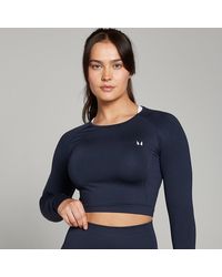Mp - Shape Seamless Long Sleeve Crop Top - Lyst