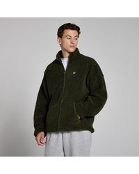 Mp - Chaqueta En Tejido Polar Borg Con Cremallera Integral Para Hombre De - Bosque - Lyst