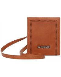 Jacquemus Le Gadjo Leather Pouch - Brown