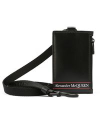 Alexander McQueen Leather Card Case - Black