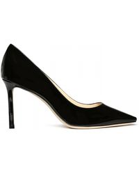 Jimmy Choo Romy 85 Patent Leather Court Shoes - Black