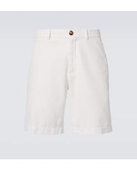 Brunello Cucinelli - Knee-length Twill Bermuda Shorts - Lyst