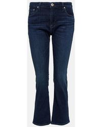 AG Jeans - Jeans cropped Jodi de tiro medio - Lyst