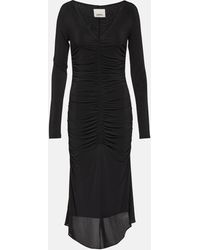Isabel Marant - Laly Ruched Jersey Midi Dress - Lyst