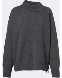 Rohe - Distressed Wool-Blend Sweater - Lyst