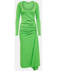 Marni - Abito Midi Con Ruches - Lyst