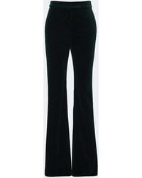 Max Mara - Elegante Cotton Velvet Straight Pants - Lyst