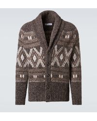 Brunello Cucinelli - Cardigan Fair Isle - Lyst