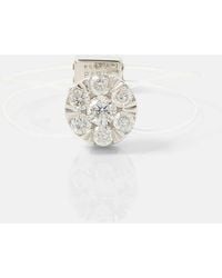 PERSÉE - Floating 18kt White Gold Ring With Diamonds - Lyst
