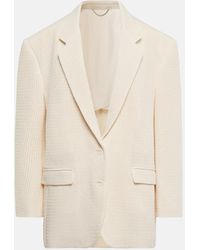 Magda Butrym - Single-Breasted Cotton-Blend Blazer - Lyst