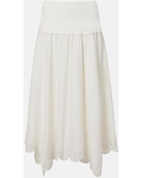 Jonathan Simkhai - Haven Linen-Blend Midi Skirt - Lyst