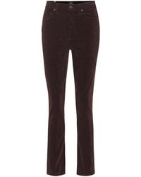 Citizens of Humanity High-Rise Cordhose Olivia - Braun