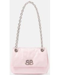Balenciaga - Monaco Mini Leather Shoulder Bag - Lyst