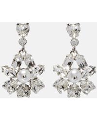 Simone Rocha - Embellished Faux Pearl Drop Earrings - Lyst