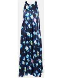 Dorothee Schumacher - Floral Satin Midi Dress - Lyst