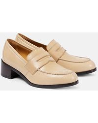 The Row - Vera Leather Loafer Pumps - Lyst