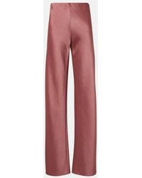 Vince - Weite Hose Aus Satin - Lyst