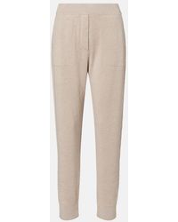 Brunello Cucinelli - Ribbed-Knit Cashmere-Blend Tapered Pants - Lyst