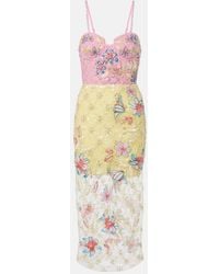 La Fuori - Embellished Floral Cocktail Dress - Lyst