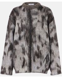 The Attico - Leopard-Print Jacquard Sweater - Lyst