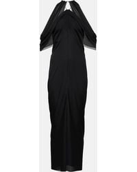 JW Anderson - Vestido Midi Asimetrico Y Drapeado - Lyst