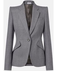 McQueen - Blazer Aus Wolle - Lyst
