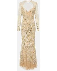Elie Saab - Abito Lungo - Lyst