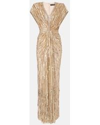 Jenny Packham - Zola Sequined Tulle Gown - Lyst