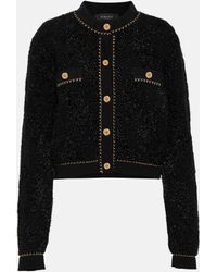 Versace - Medusa Wool-blend Cardigan - Lyst